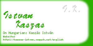 istvan kaszas business card